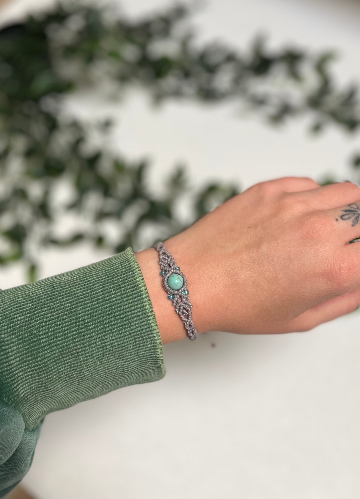 Turquoise crystal bracelet