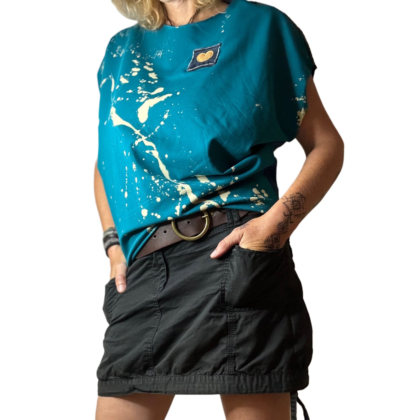 One size majica jeans & jersey