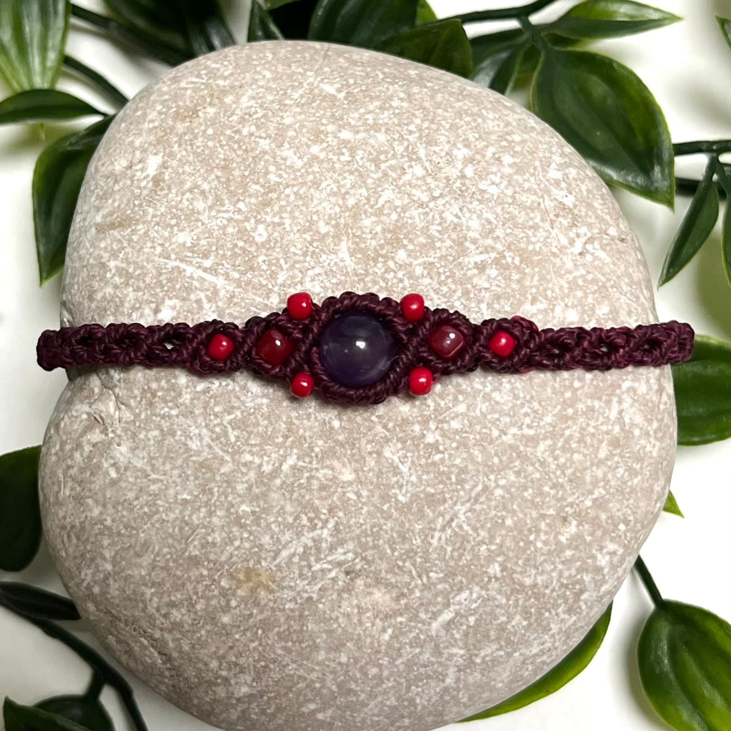 Amethyst crystal bracelet