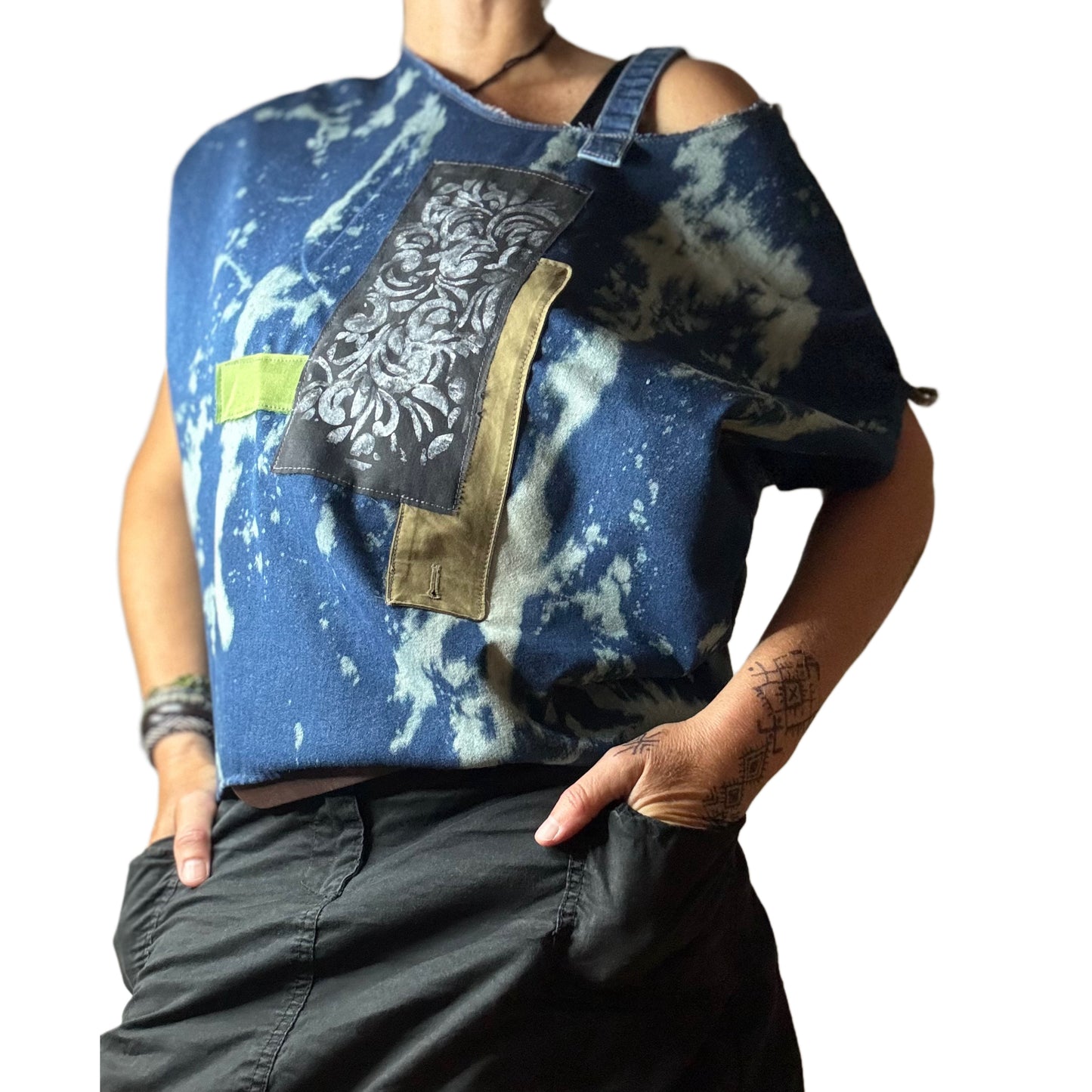 One size majica jeans & jersey