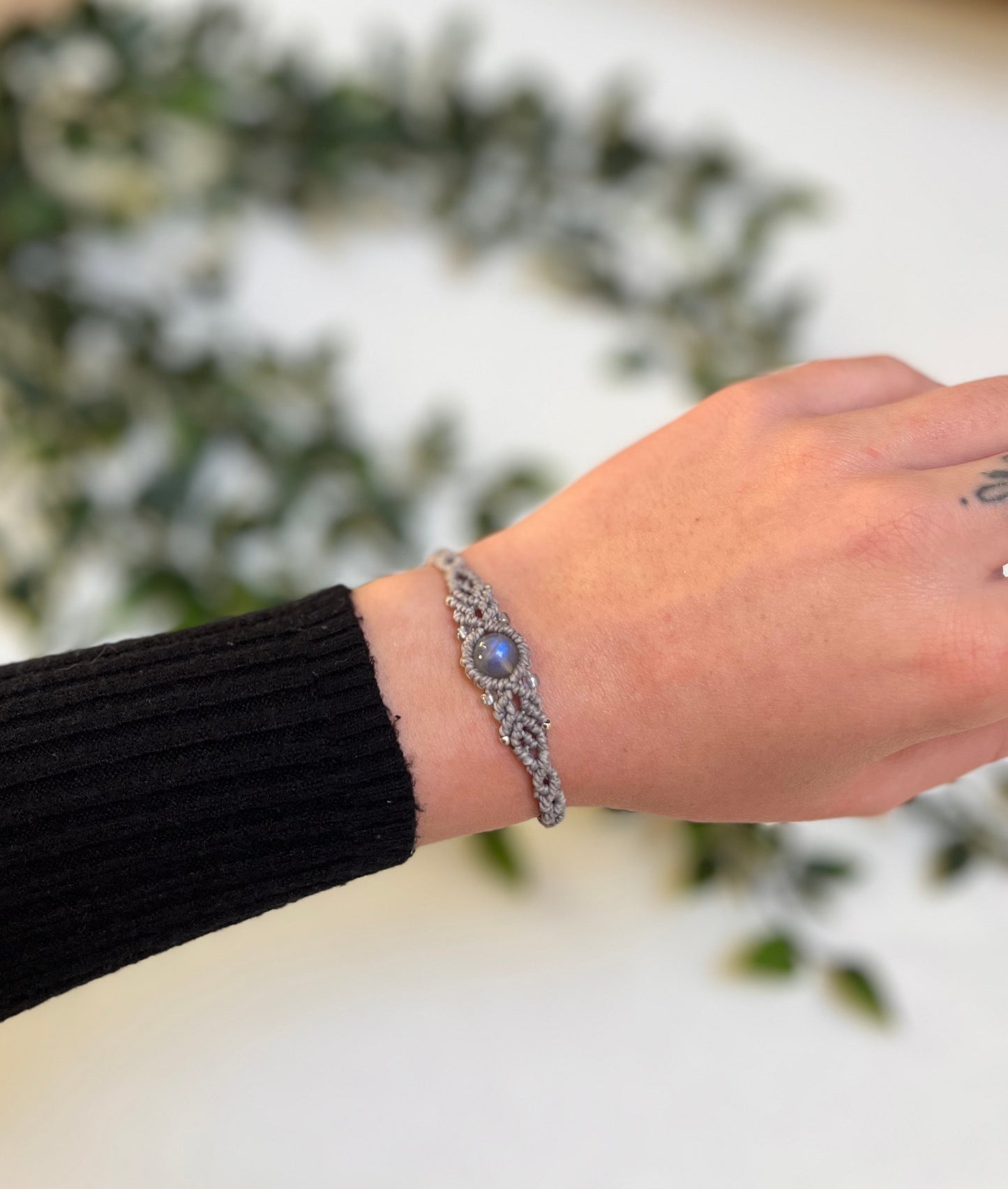 Labradorite crystal bracelet