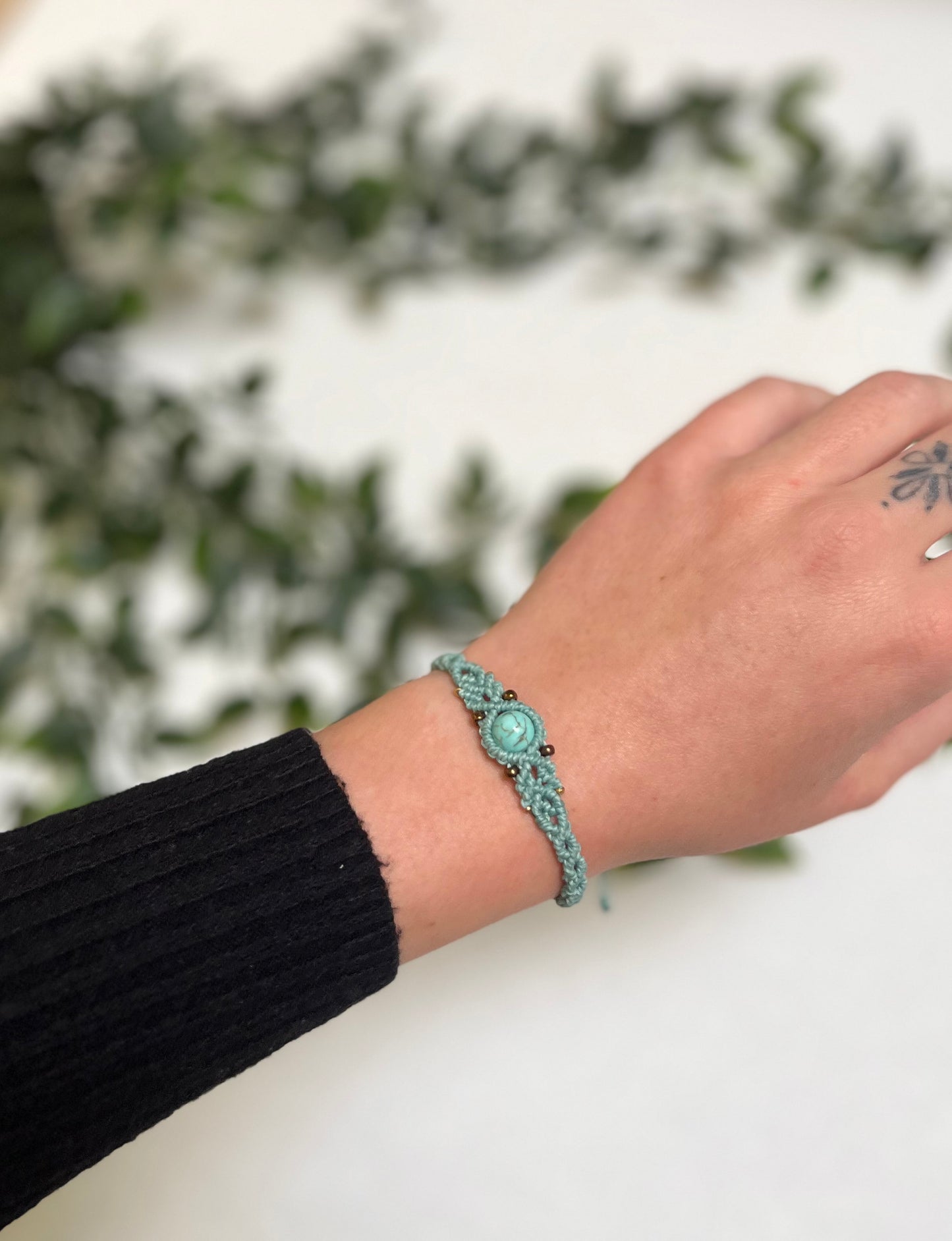 Turquoise crystal bracelet