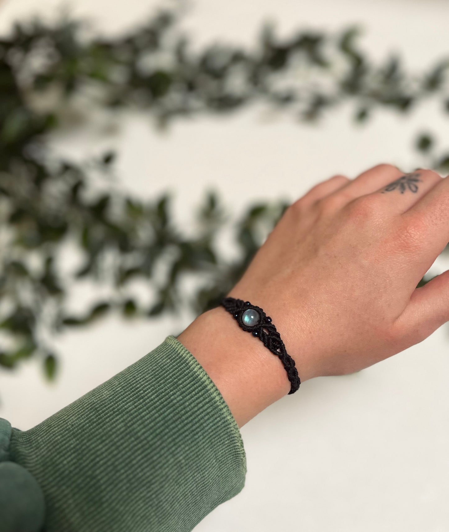 Labradorite crystal bracelet