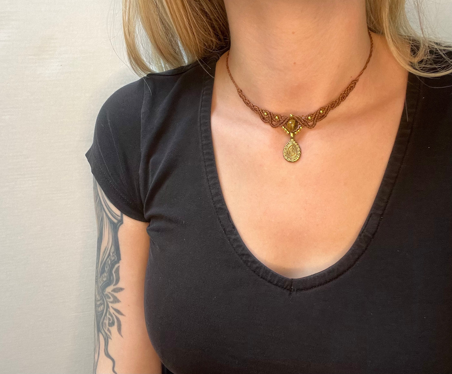 Tiger's Eye Crystal Necklace