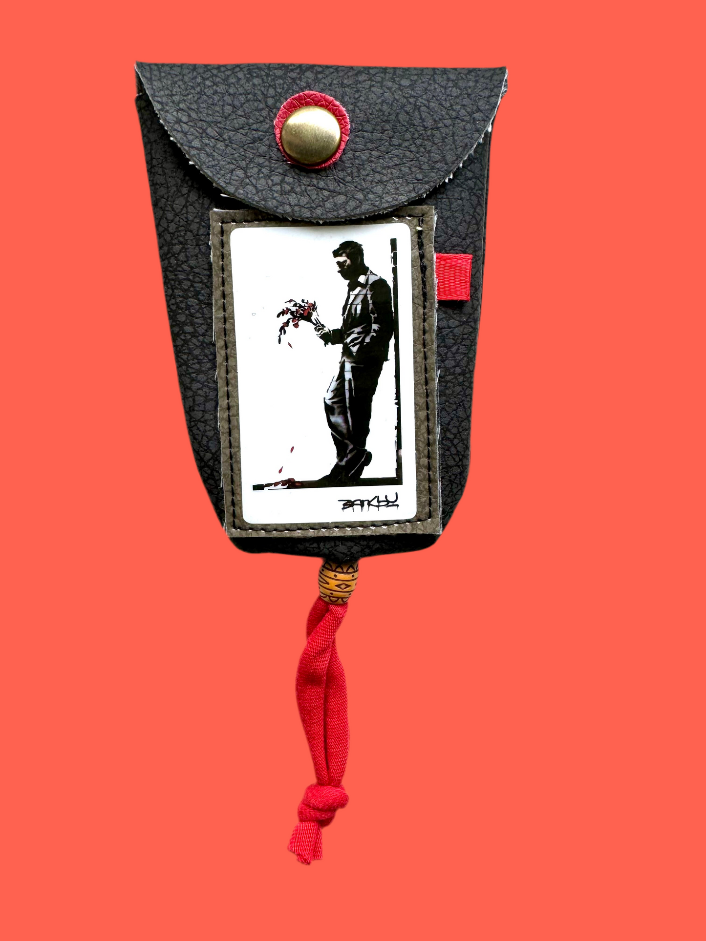 Banksy key pouch