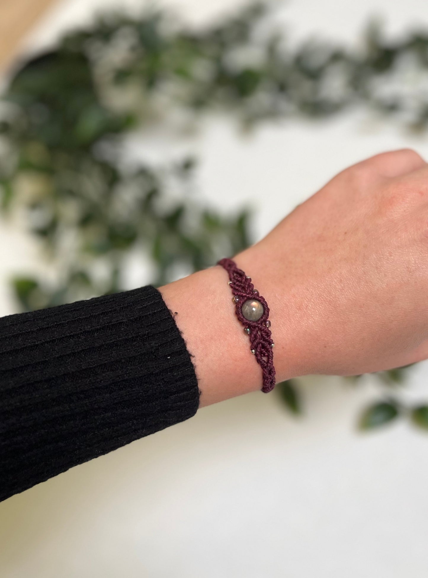 Labradorite crystal bracelet