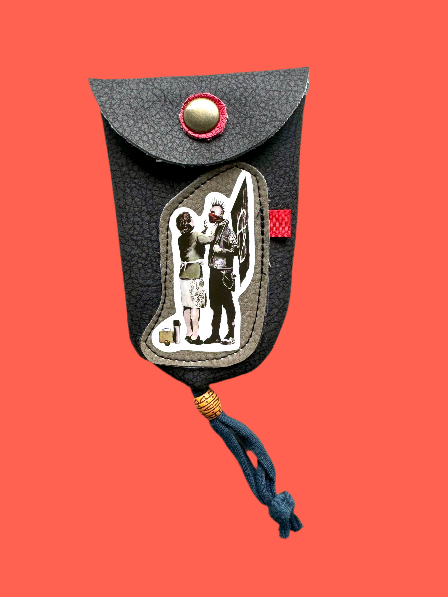 Banksy key pouch