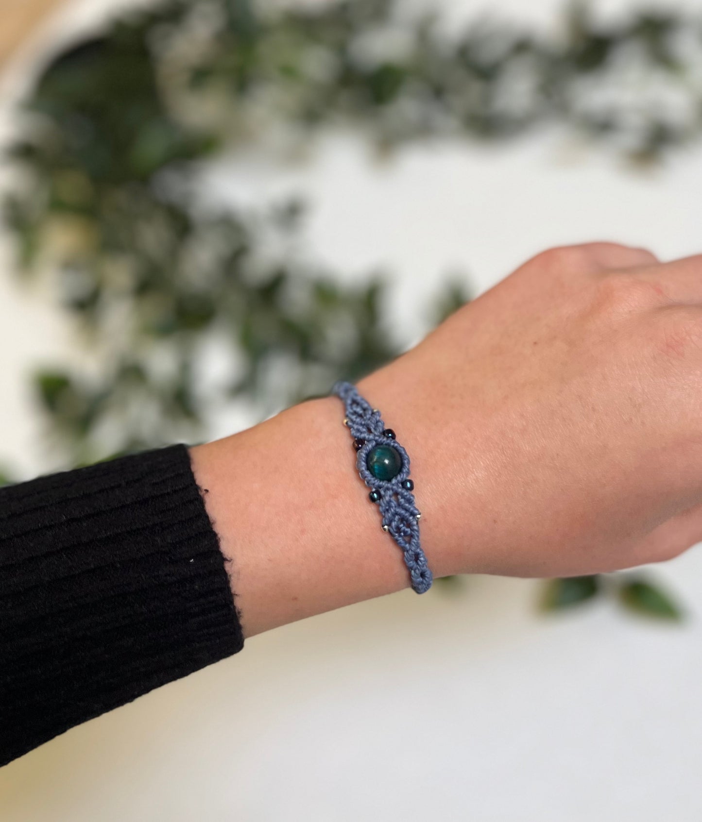 Blue Tiger Eye Crystal Bracelet