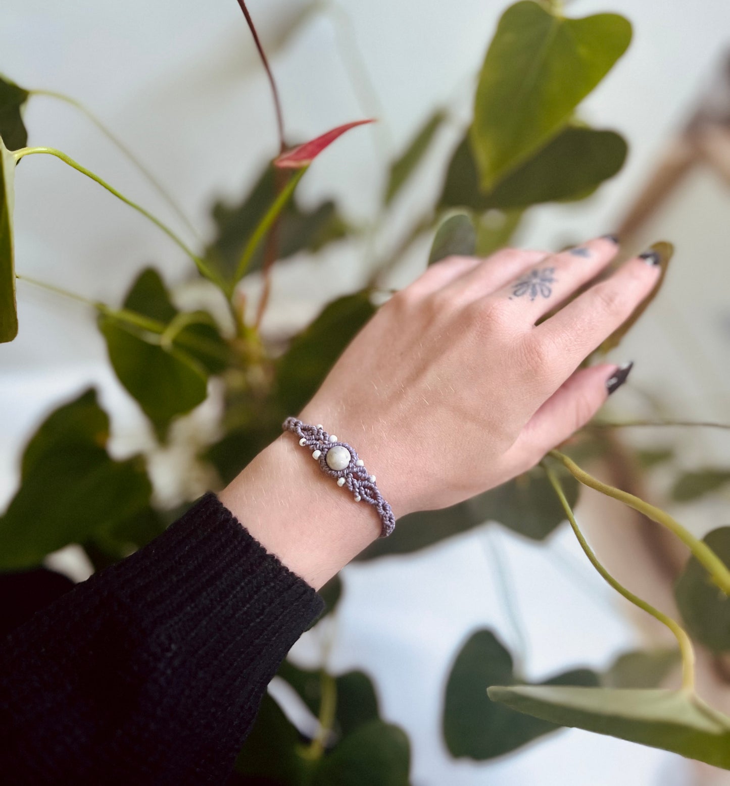 Bracelet with crystal Map jasper
