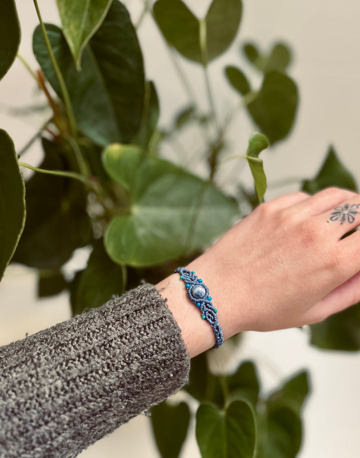 Sodalite crystal bracelet
