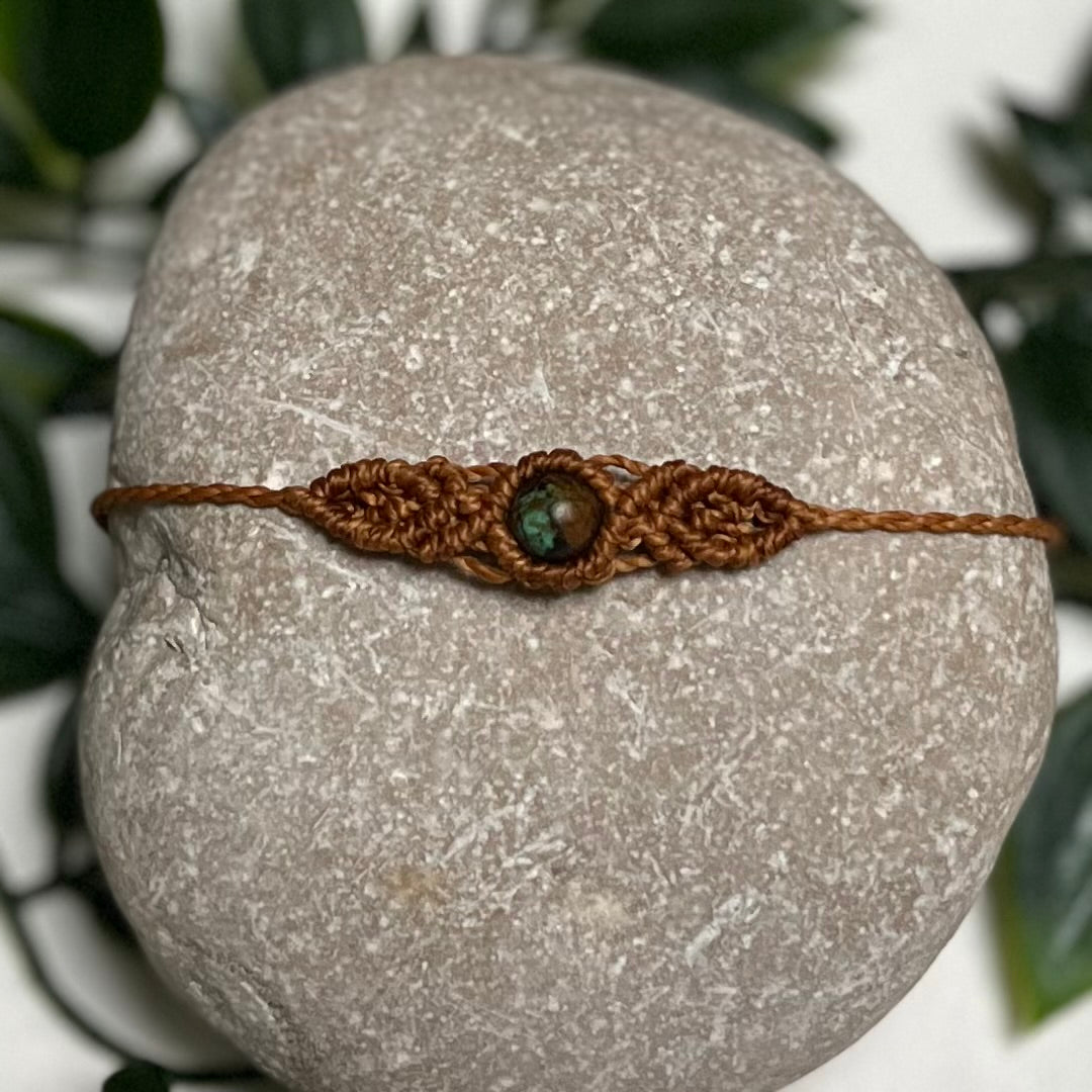 Zapestnica s kristalom Afriški turkiz