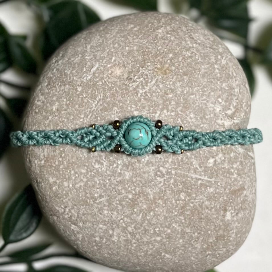 Turquoise crystal bracelet