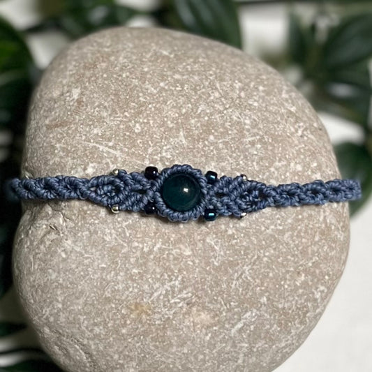 Zapestnica s kristalom Modro tigrovo oko