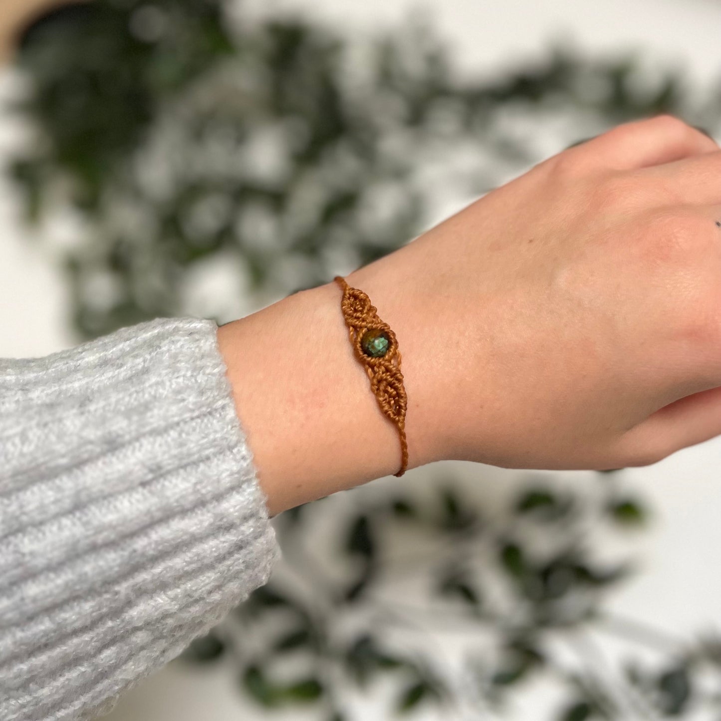 Zapestnica s kristalom Afriški turkiz