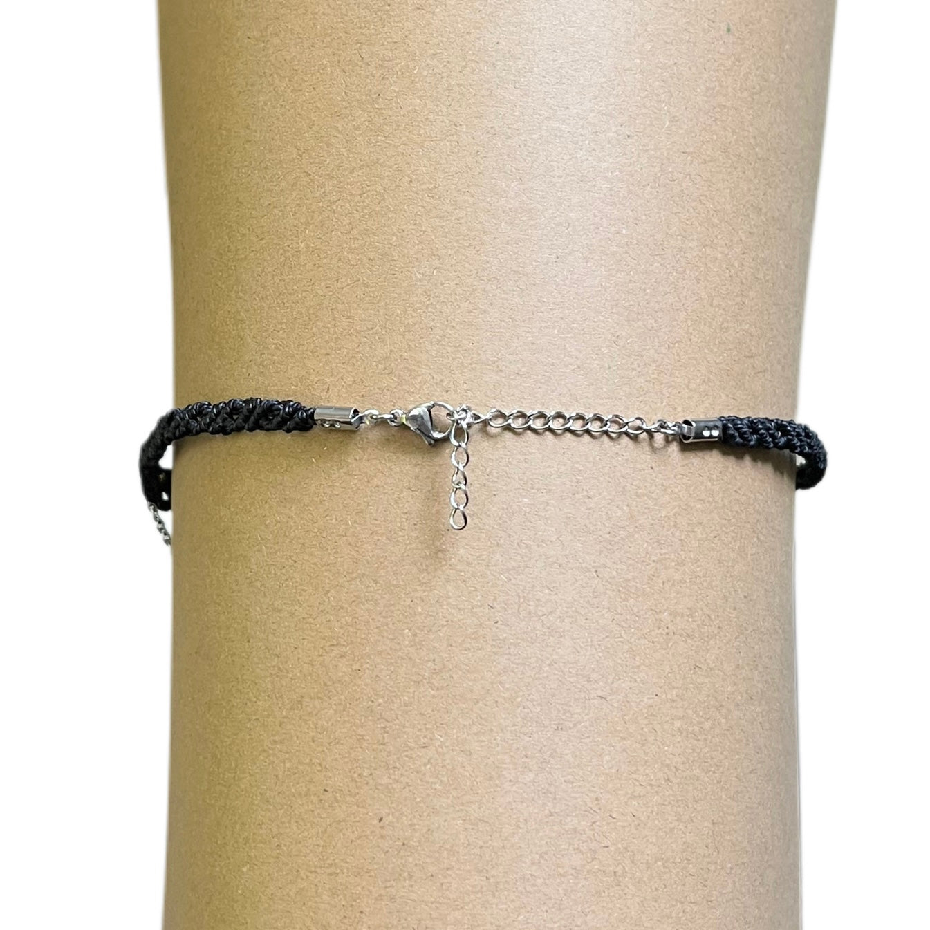 Choker s kristalom Srebrni obsidijan