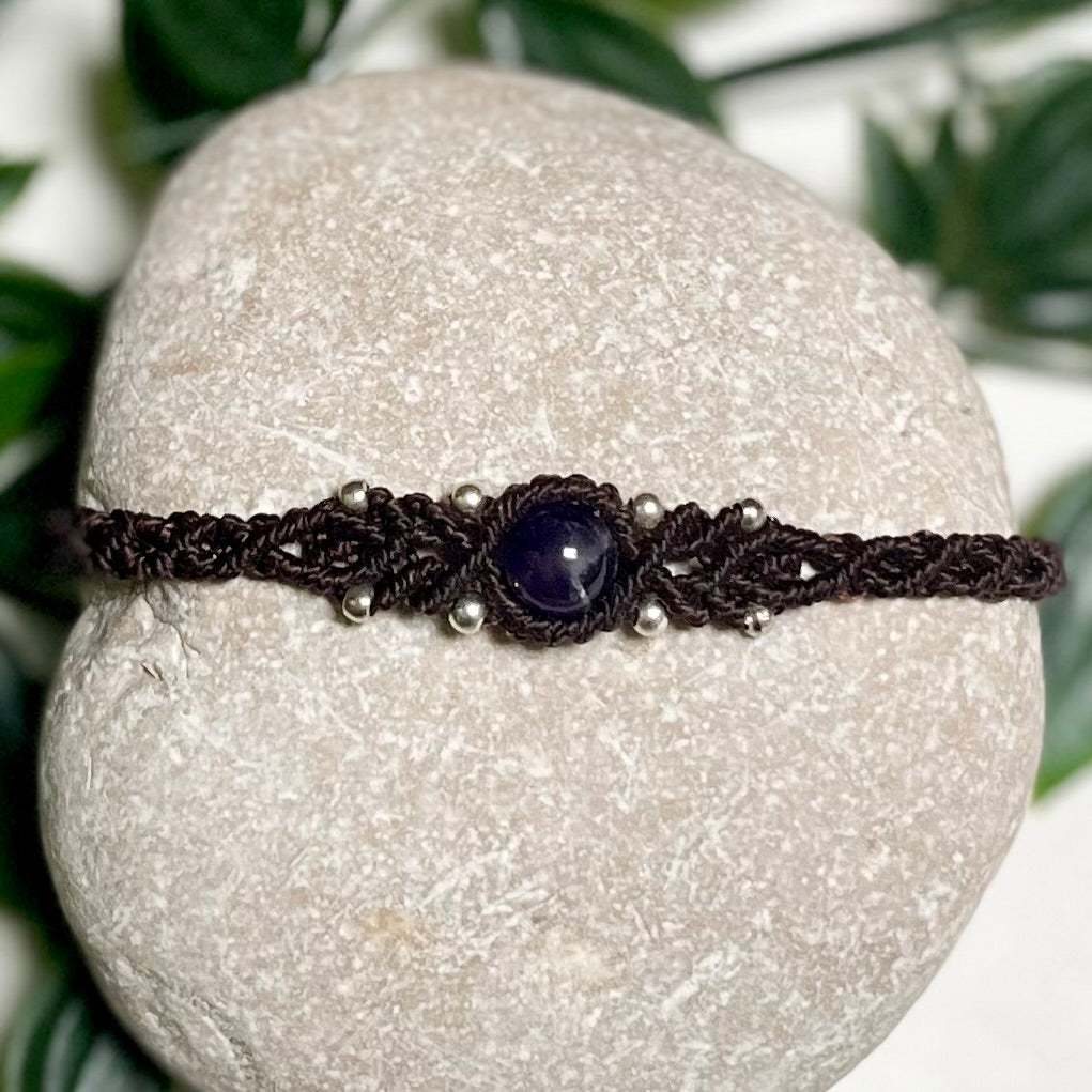 Amethyst crystal bracelet