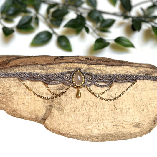 Choker ogrlica s kristalom Roževec